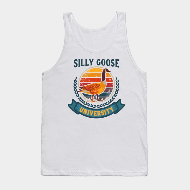 SILLY GOOSE UNIVERSITY TREND POPULAR VINTAGE MEME Tank Top by HomeCoquette